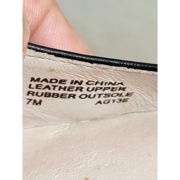 Michael Kors Black Leather Flats With Studded Detail Size 7M - Picture 10 of 10